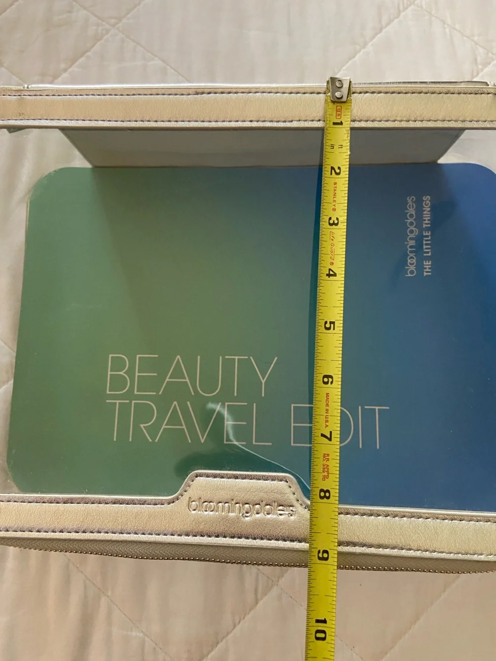 Bloomingdales clear zippered